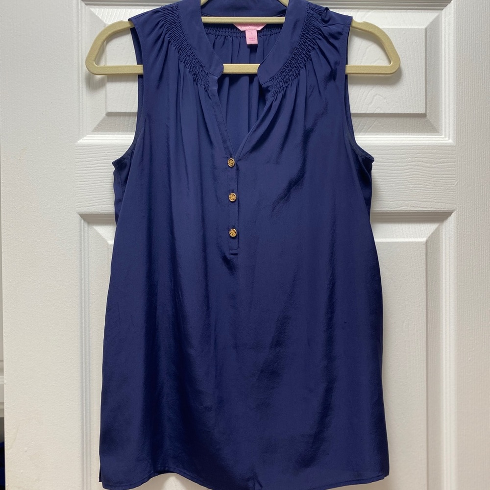 Lilly Pulitzer blue top